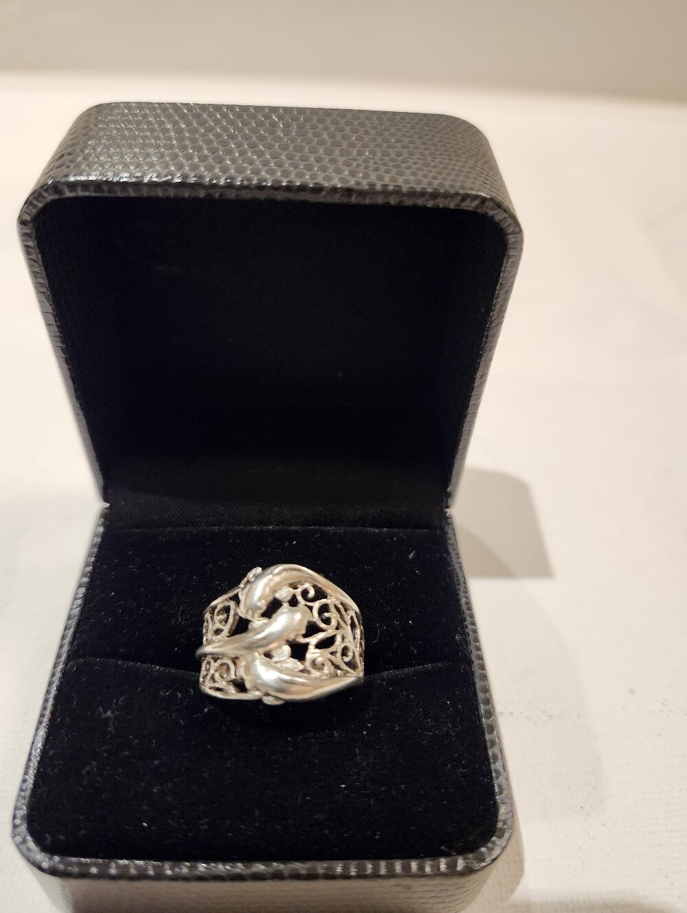925 Silver  Dolphin Ring - Silver 4.5gm 7.5